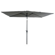 HAPUNAOmbrello rettangolare diritto 2x3m grigio