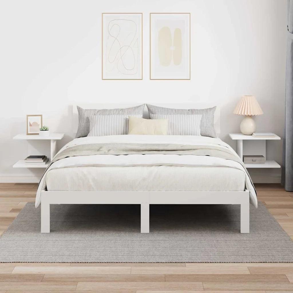 Comodino 2 pcs Bianco 40 x 30 x 25 cm Legno multistrato 891169