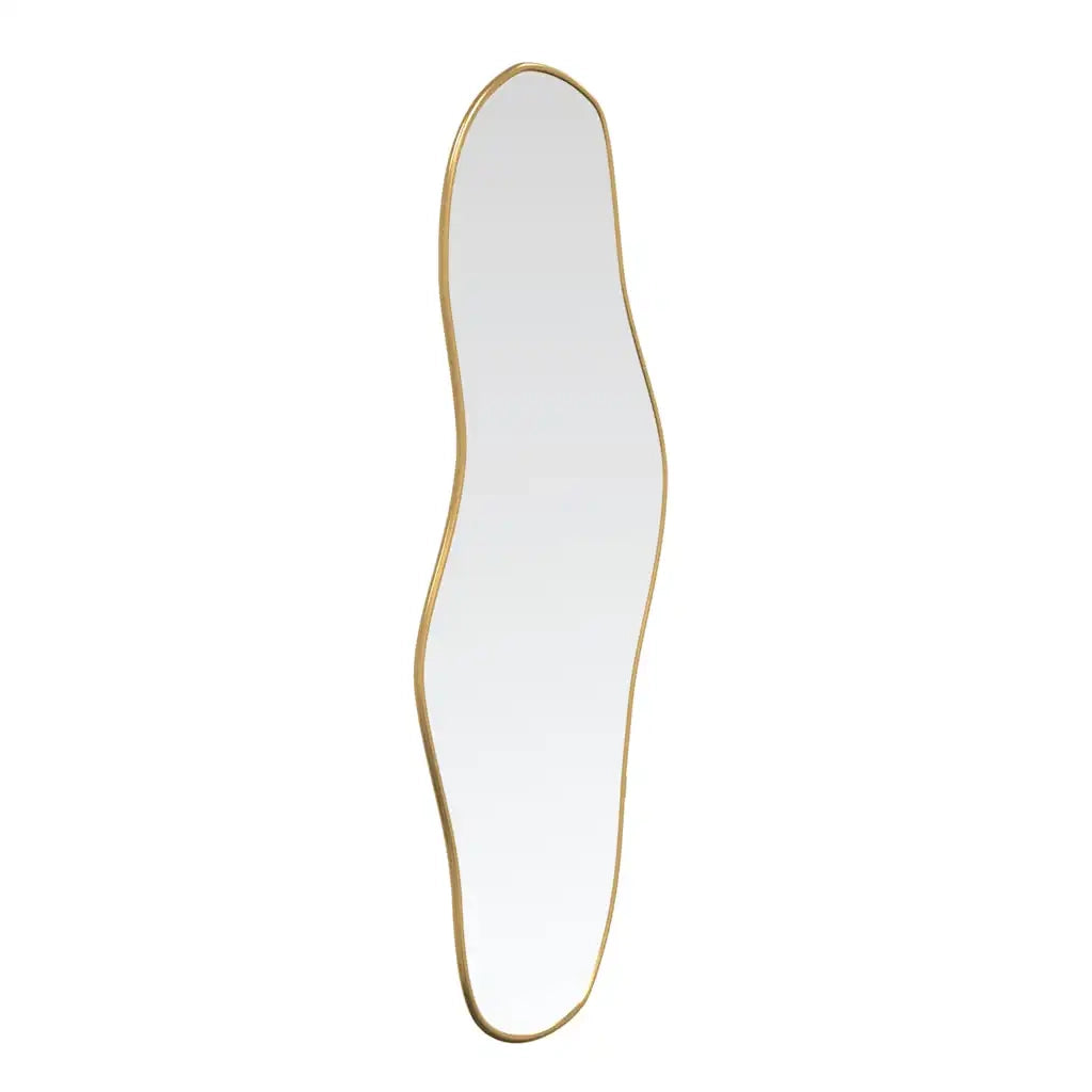 Specchio da Parete-Specchio a Muro-Specchio Decorativo Dorato 60x25 cm