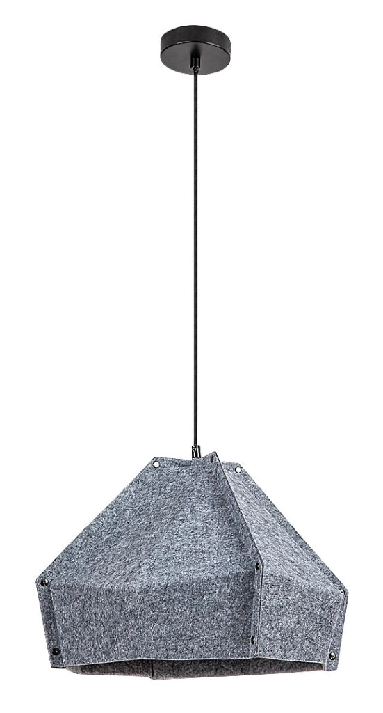 Lampada a sospensione in feltro grigio E27 Rabalux Lomiro