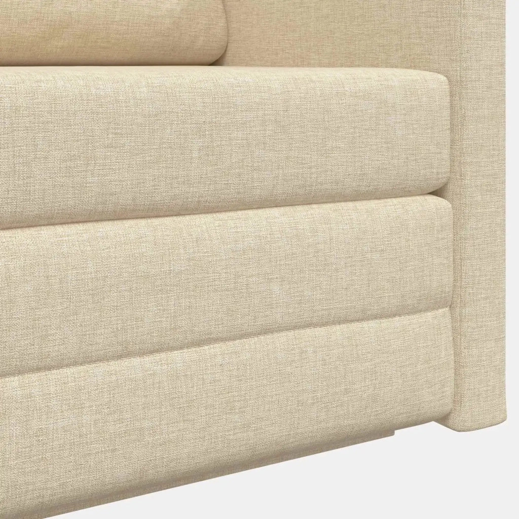 Divano letto | Sof¨¤ letto | Letto singolo 110cm Crema Tessuto