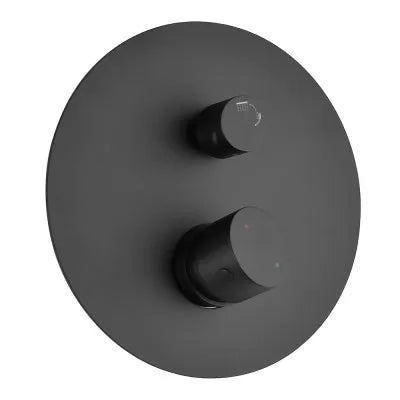 Set doccia incasso nero opaco con soffione 30 e kit doccia completo Gemini