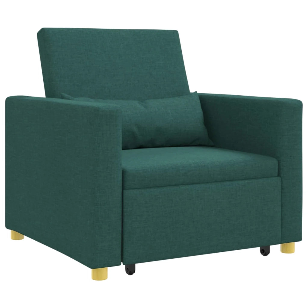 Divano letto estraibile singolo Verde scuro 90 x 165 x 87 cm 42002689