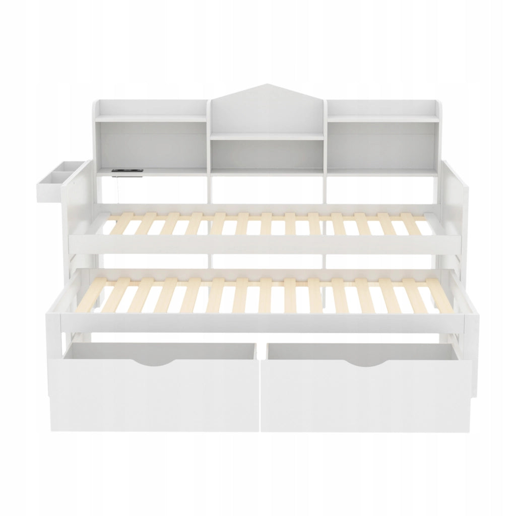 Sof?? letto pieghevole - Xylo - 90x190 - Bianco - USB