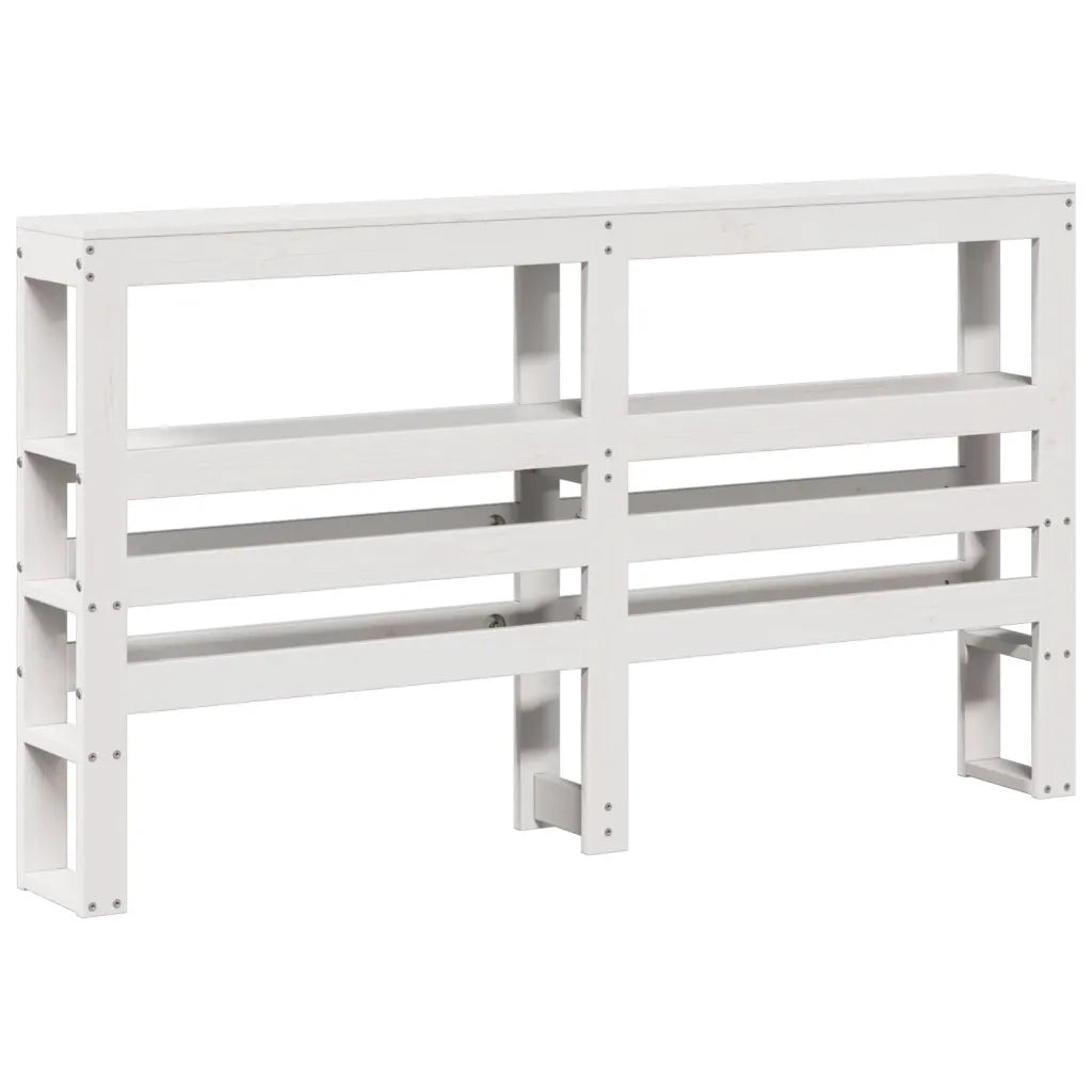 Letto senza Materasso-Struttura Letto Bianco 120x200 cm Legno Massello di Pino 774360