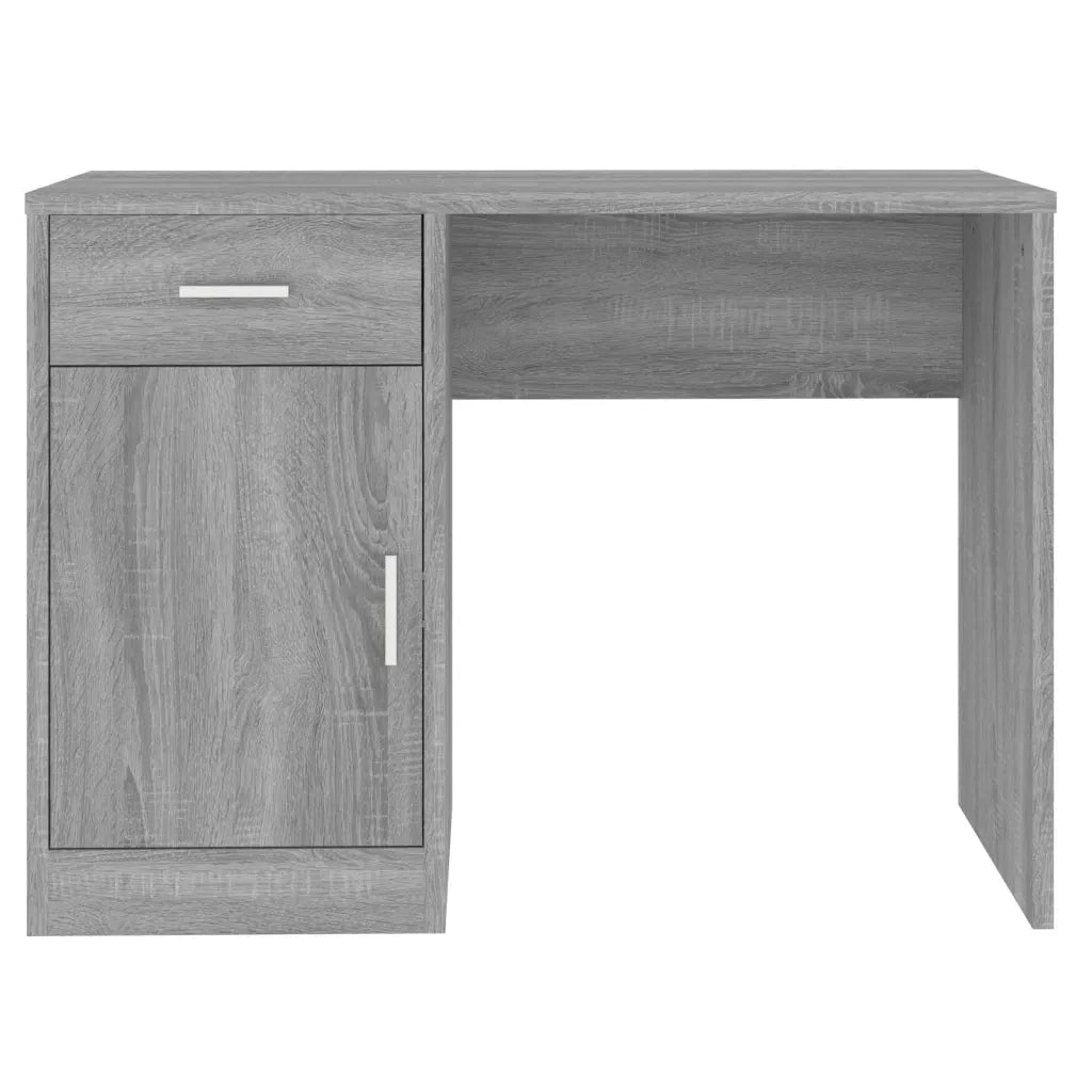 Scrivania | Tavolo da Ufficio Cassetto grigio sonoma 100x40x73cm Legno Multistrato