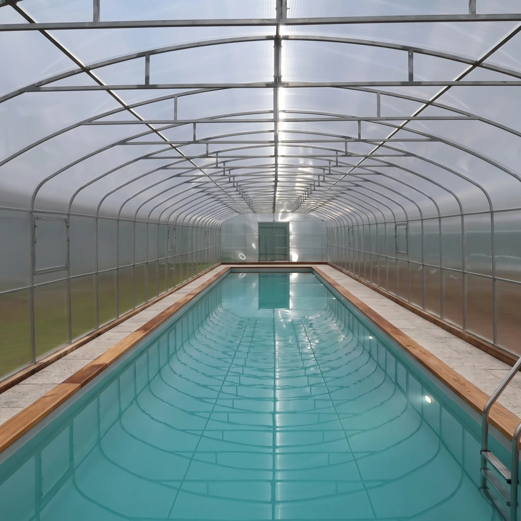 Copertura per Piscina Garten Dream TRITON 5.5x8 m con Policarbonato 4 mm