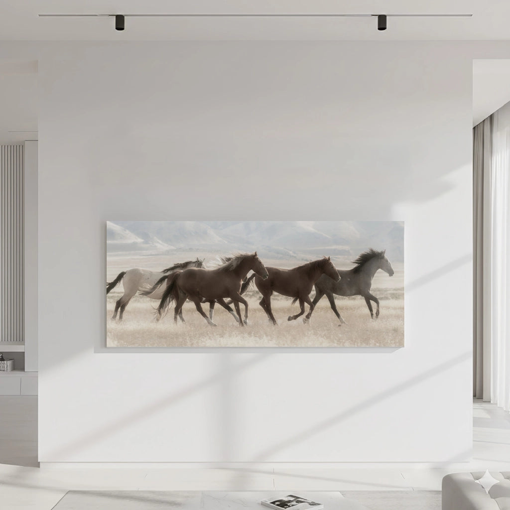 Quadro Moderno su Tela per Soggiorno e Camera da Letto 40x120 cm - Stampa Professionale su Telaio in Legno con Gancio Integrato - Dipinto Panoramico Decorativo da Parete. ASS5-DIS1