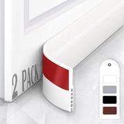 Afdichting autoadesivo per porte 2 pezzi - Resistente all'usura e isolante acustico - 100 x 5 cm - Bianco