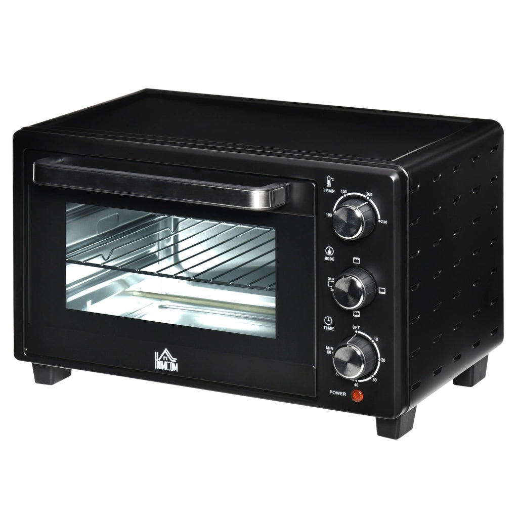 Forno Elettrico Mini 21L ¨C Xylo ¨C 3 Modalit¨¤ Cottura, 100-230¡ãC, Acciaio Inox Nero
