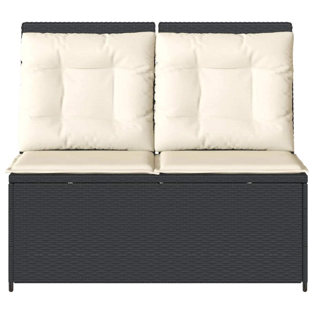 Panchina da giardino Nero polyrattan 3394467
