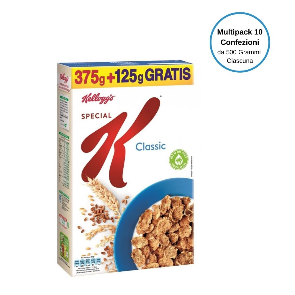 Kellogg's special k classic multipack da 10 confezioni da 500 grammi ciascuna