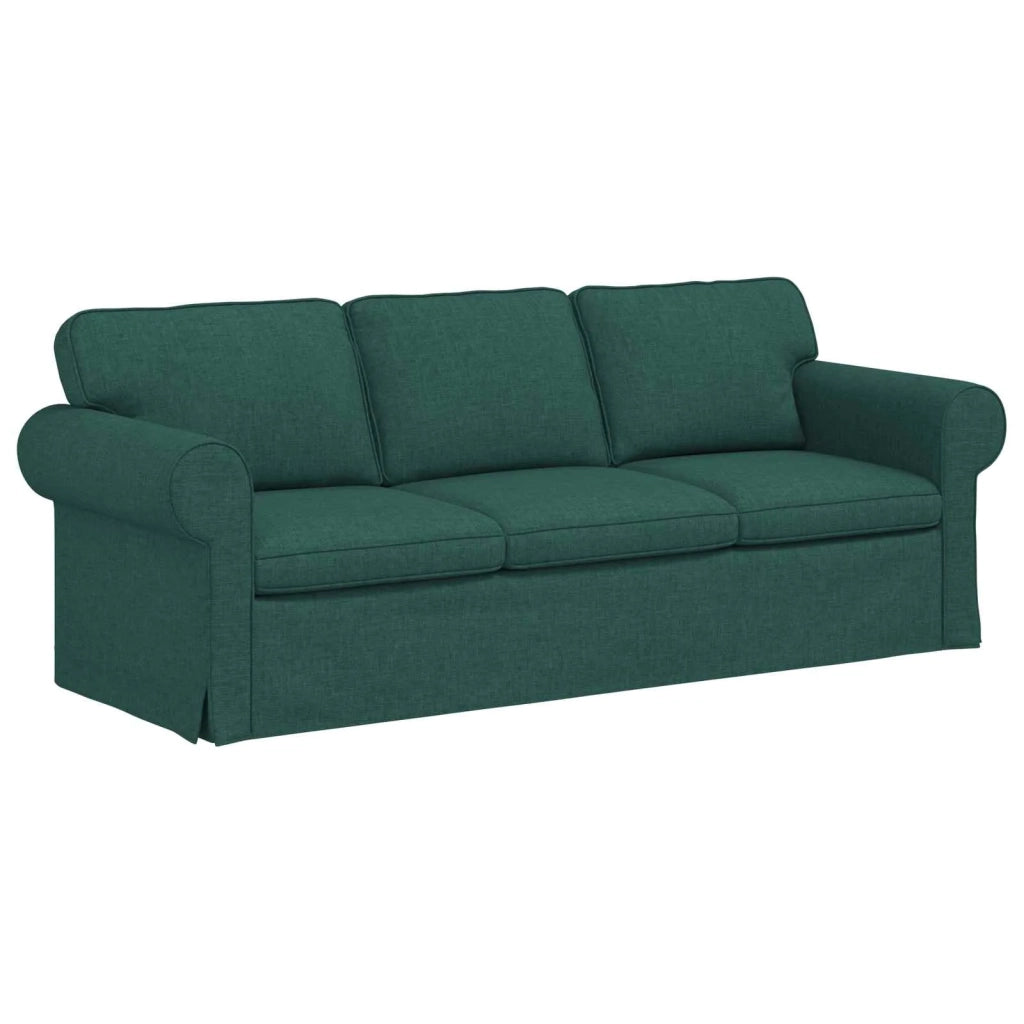 Set di divani 2 pcs Verde Scuro 215 x 82 x 80 cm Tessuto 3407577