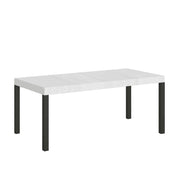 Tavolo allungabile 90x180/440 cm EveryX Premium bianco frassino telaio Antracite