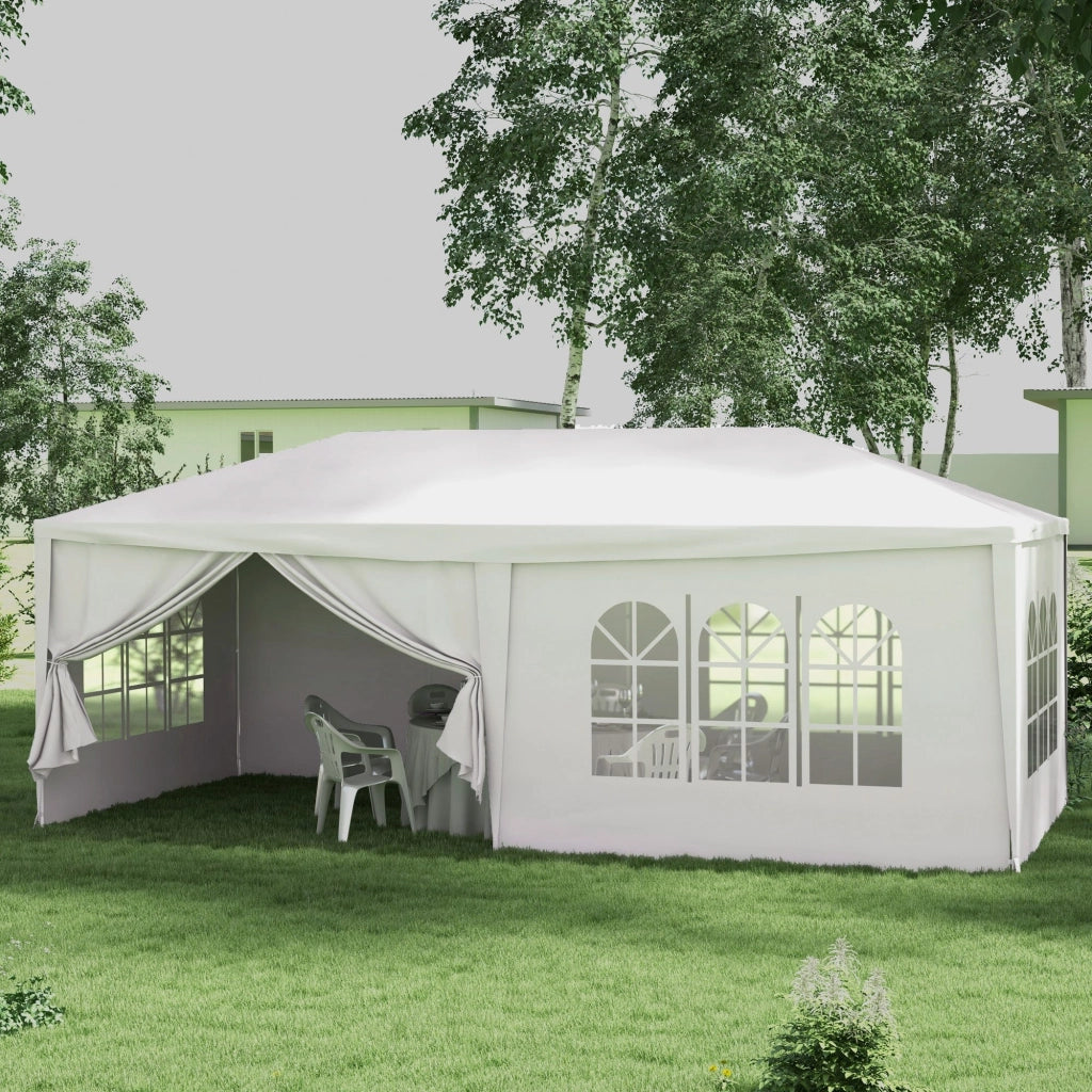 Gazebo da Giardino ¨C Minimal ¨C Bianco 6x3 m