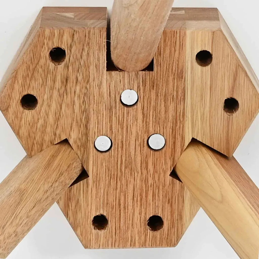 3 pz Tavolino da salotto | Tavolino da caff¨¨ | Tavolino da Soggiorno Marrone Legno di Noce Massello