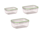 Set 3 Pezzi Frigobox Contenitori Rettangolari Ermetici Pedrini