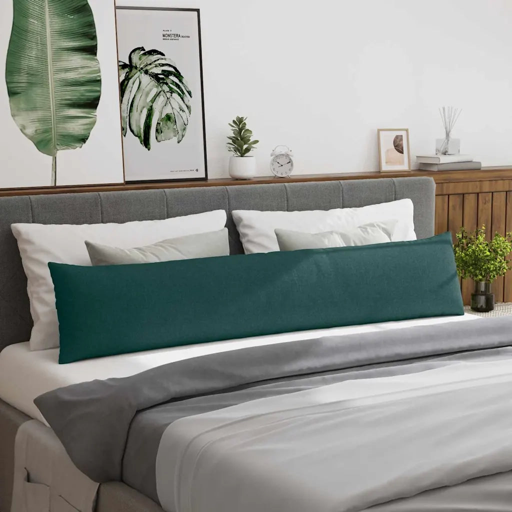 Cuscini da Divano 2 pcs Verde Scuro 200 x 40 cm Tessuto 42013873