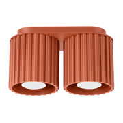 Lampada da soffitto AURA 2 rosso ocra GU10
