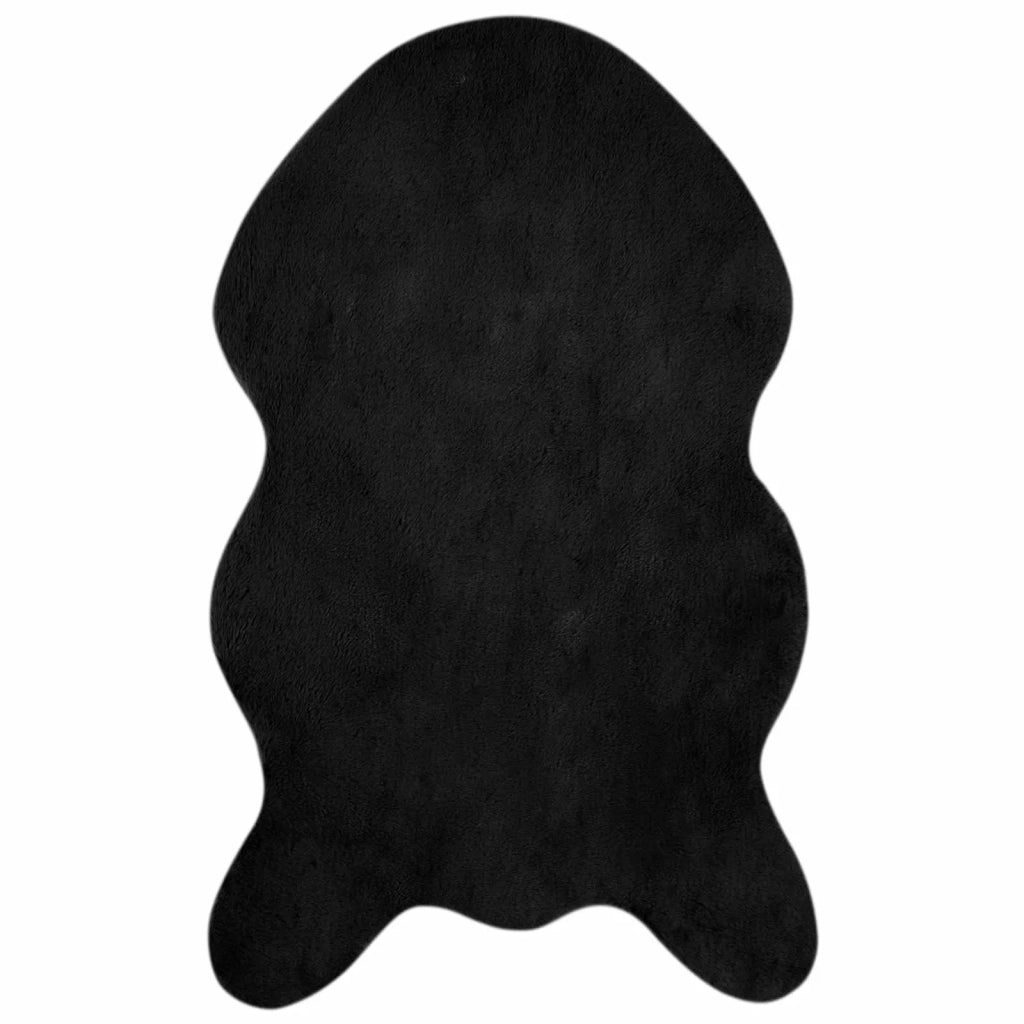 Tappeto antiscivolo in sintetica di coniglio OLITE Nero 42021738
