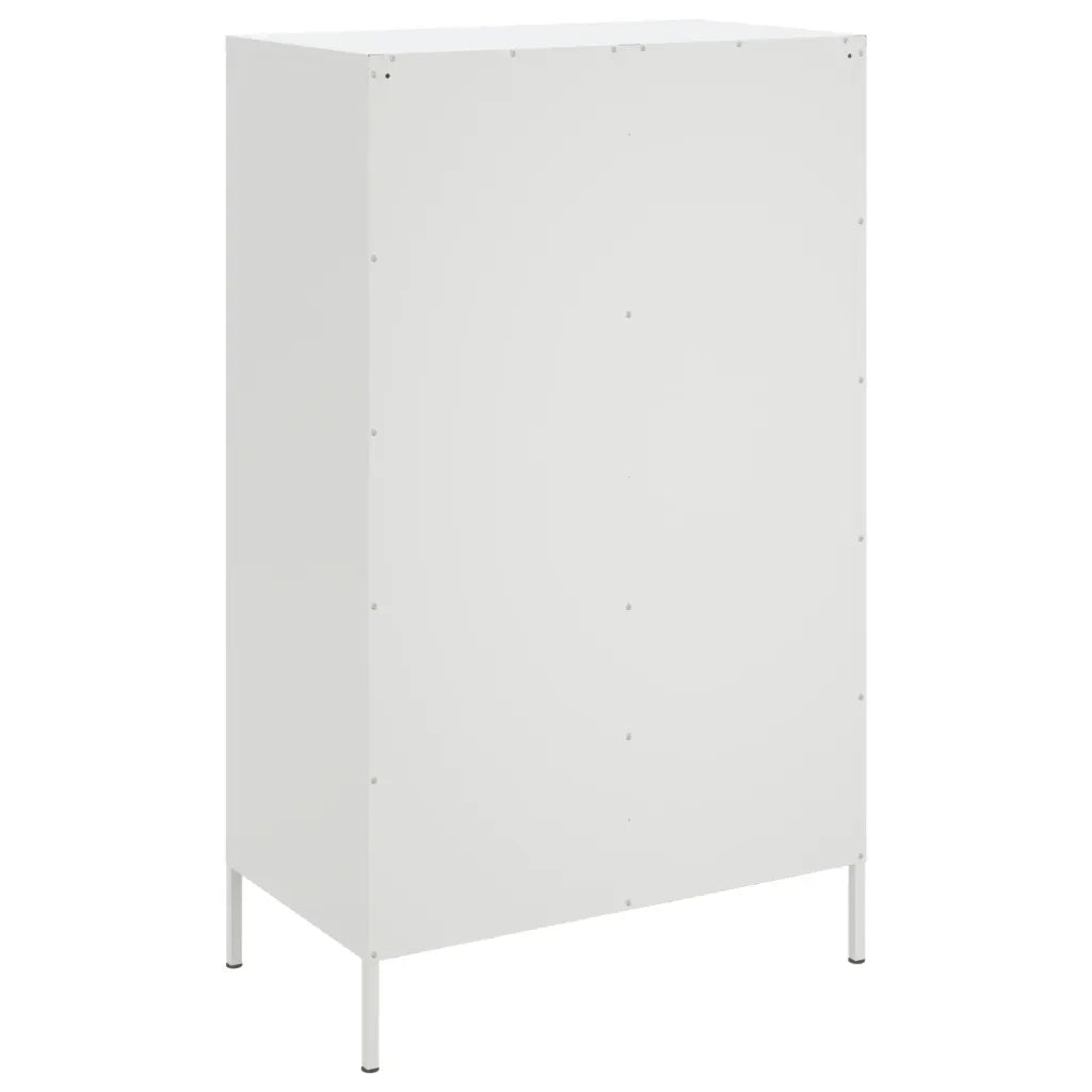 Credenza Bianca 68x39x113 cm in Acciaio 842963