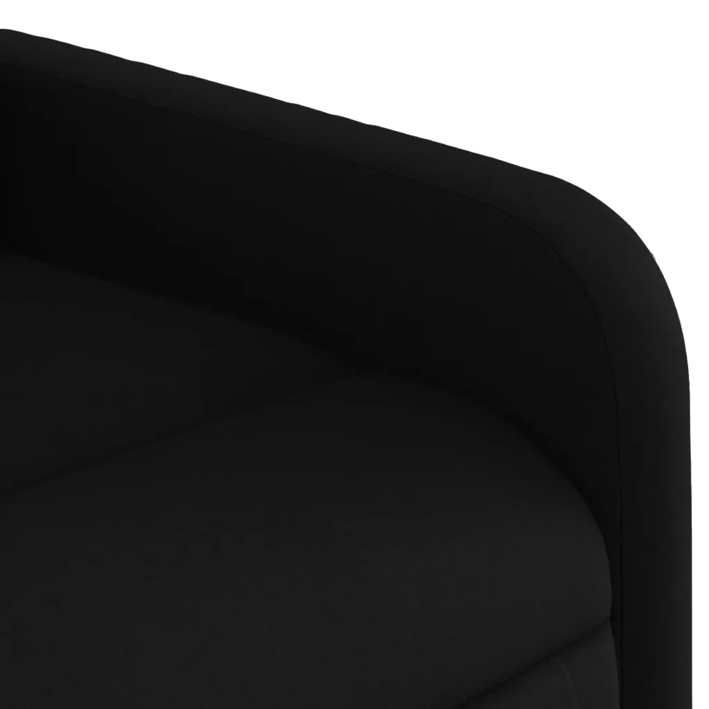 Poltrona Reclinabile in Tessuto Nero 374199