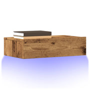 Mobile Porta TV con Luci LED-Mobile per TV-Credenza TV Legno Antico 60x35x15,5 cm