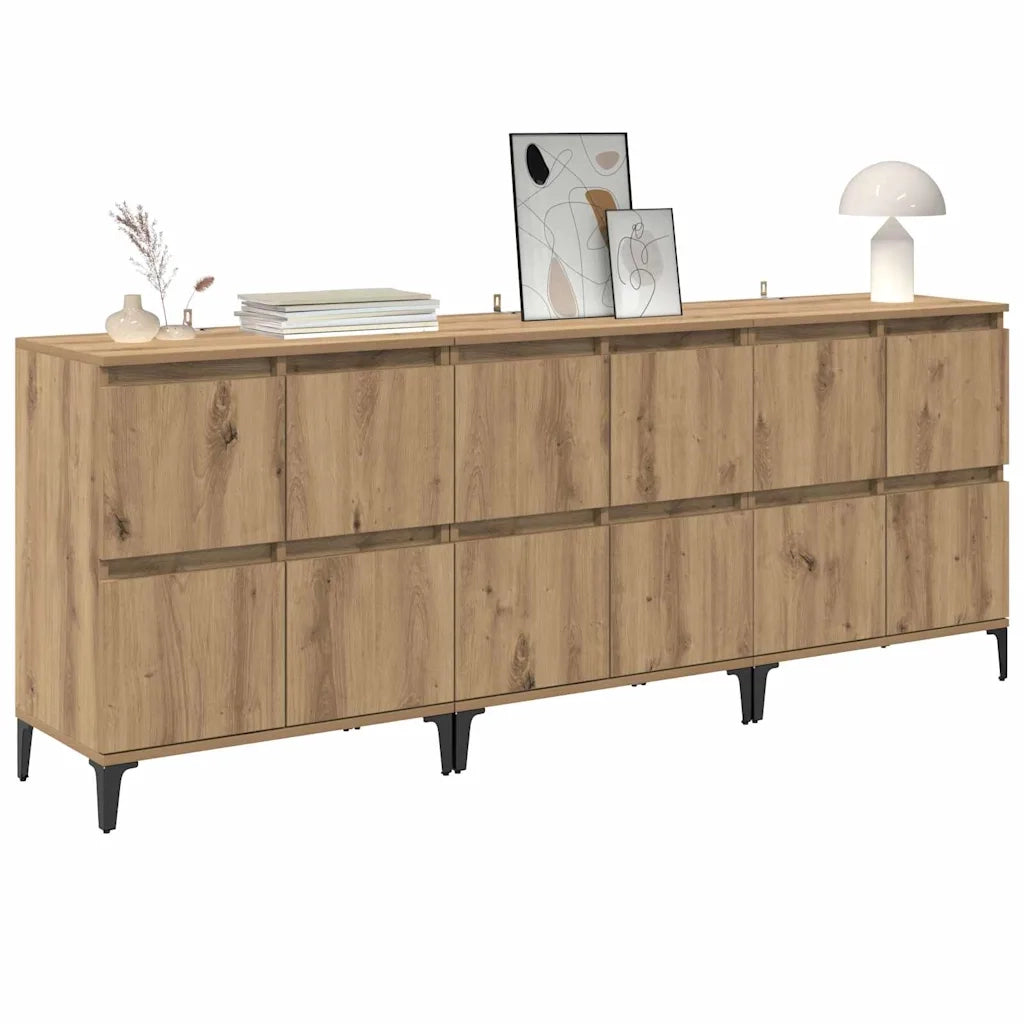 Credenza | Sideboards 3 pcs Rovere artigianale 60 x 35 x 70 cm