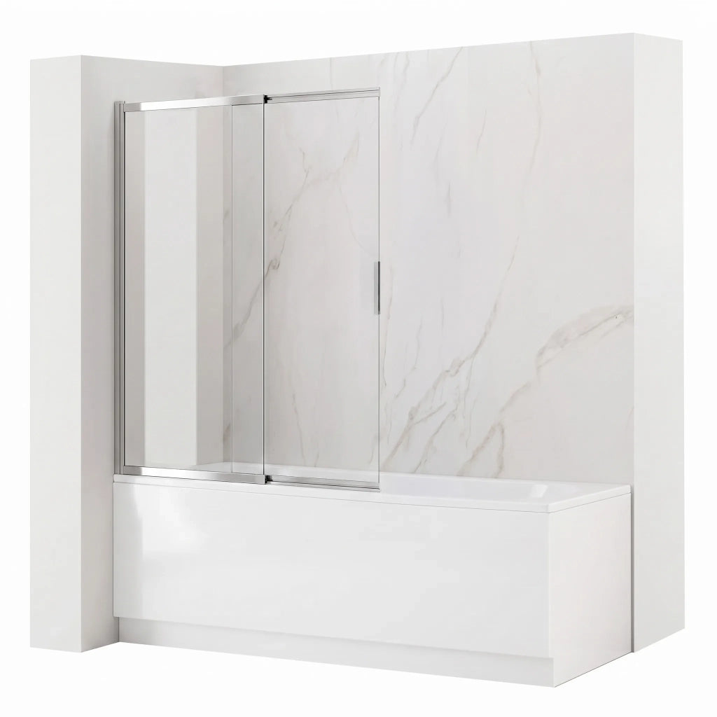 Paravento Vasca Scorrevole Rea Dario Chrome 80