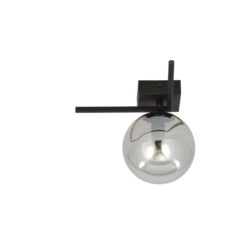 Plafoniera Emibig Imago 1 luce E14 nero grafite metallo