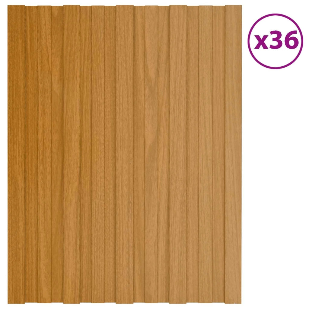 Pannello per tetto 36 pcs Naturale 60 x 45 cm Acciaio zincato