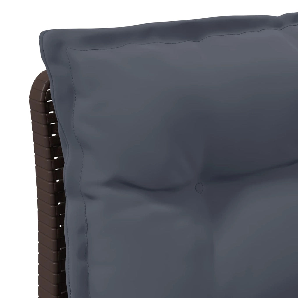 Divano da Giardino a 1 Posto con Cuscini Aspetto Rattan PP 8011839