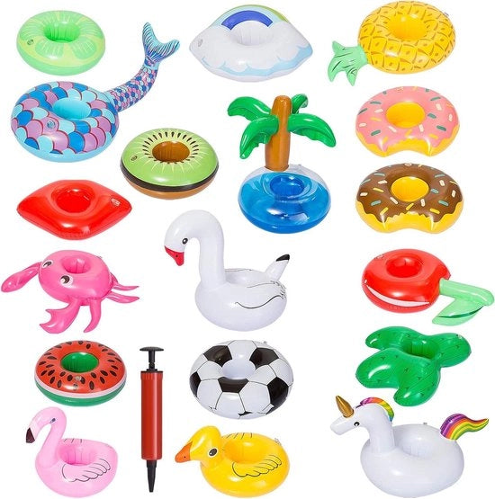 Bucherini per piscina e spiaggia - 18 pezzi con diversi disegni