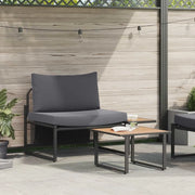Set Divano da Giardino 2 pcs Antracite Acciaio 42004140