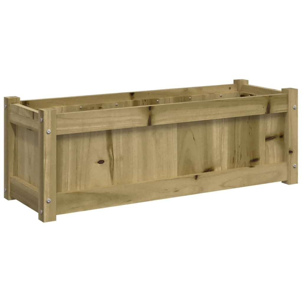 Fioriera aiuola rialzata fioriera aiuola giardino terrazza set da 2 legno di pino impregnato marrone 02_0039025