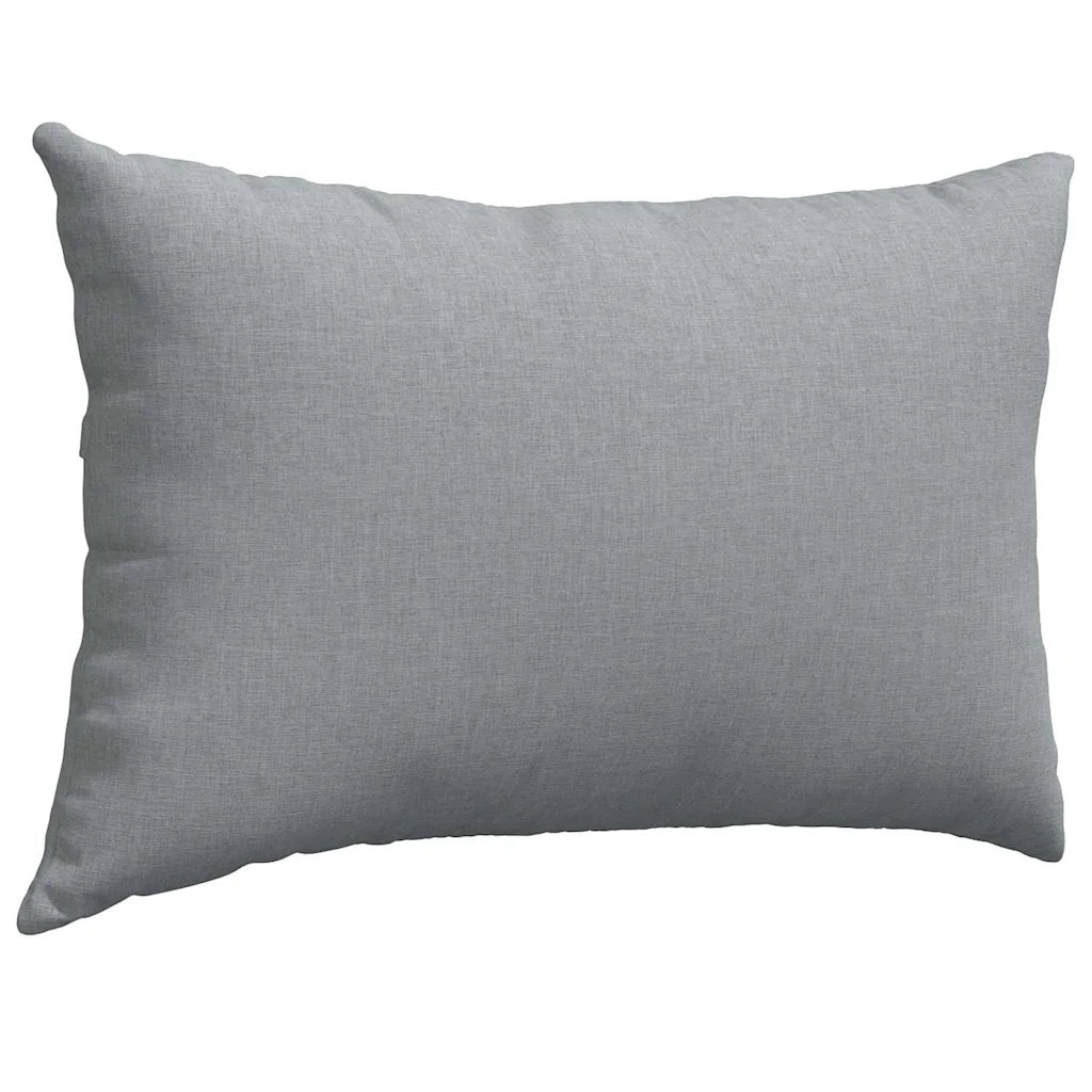 Cuscini da Divano 2 pz-Set di 2 Cuscini per Sofa Grigio chiaro 60 x 40 cm Tessuto 220300