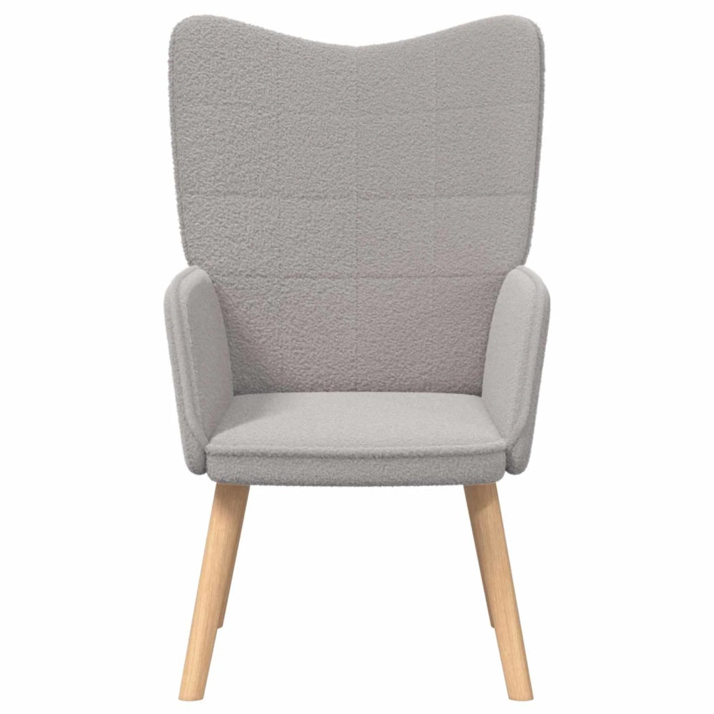 poltrona Grigio chiaro 62 x 67 x 95,5 cm Tessuto Sherpa 42001777