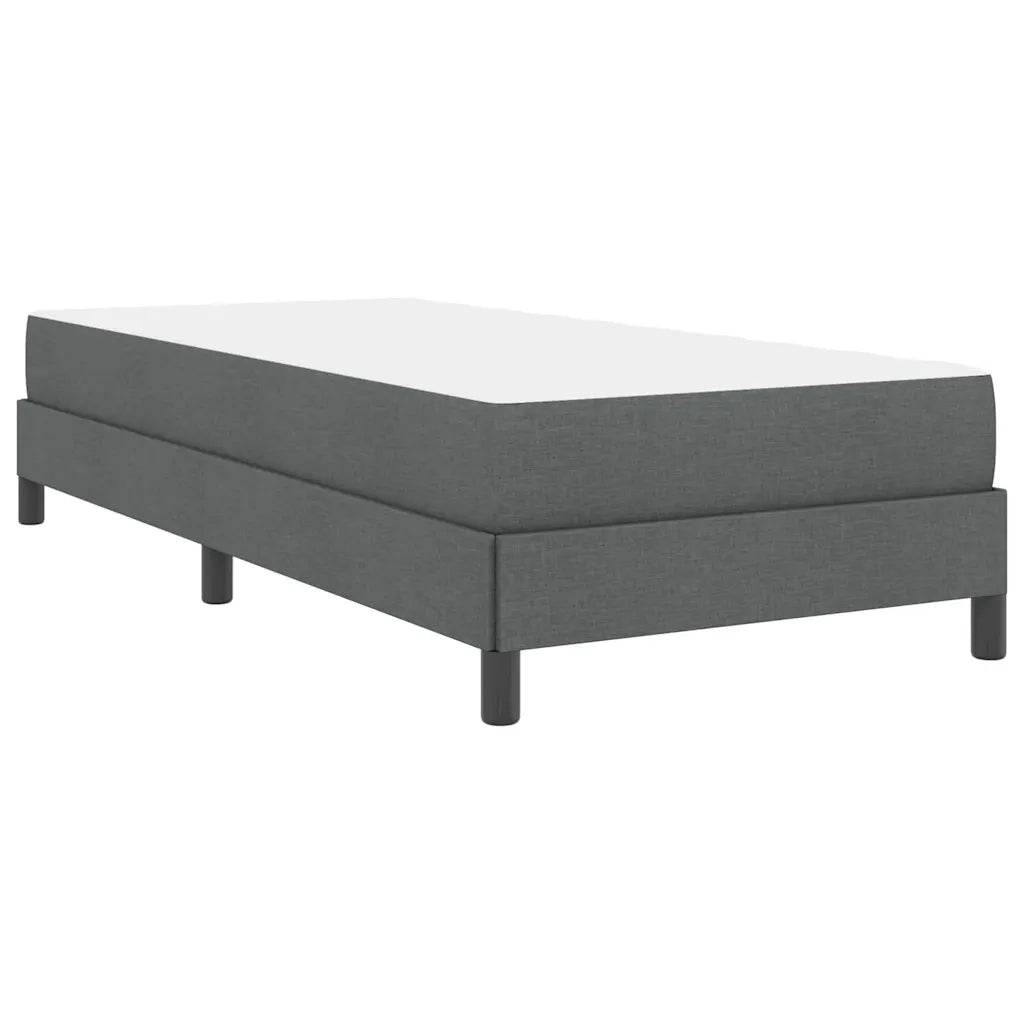 Letto a molle con materasso Grigio scuro 90 x 200 cm Tessuto 3398459