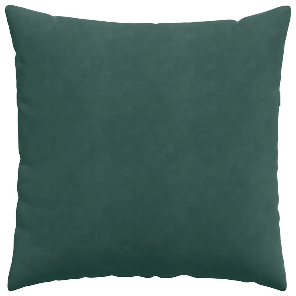 Cuscini da Divano 2 pcs Verde Scuro 80 x 80 cm Tessuto in Cords 42014059