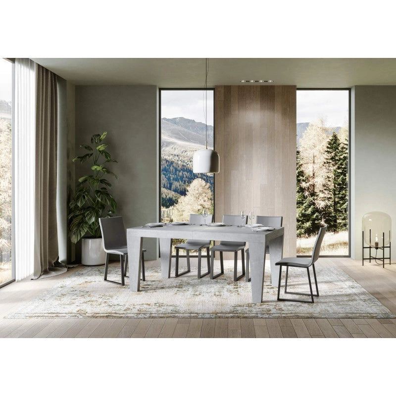 Tavolo allungabile 180/440x90 cm Spimbo Premium - Cemento