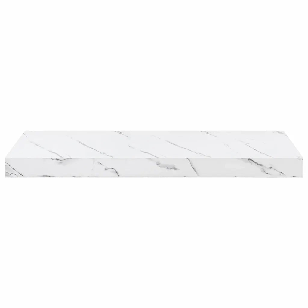 Scaffale da parete 4 pcs Marmo Bianco 60 x 23 x 4 cm 42019970