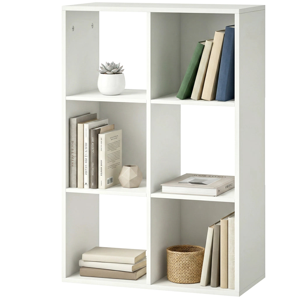 Libreria con 3 Ripiani ¨C Minimal ¨C Bianco 60x24x30