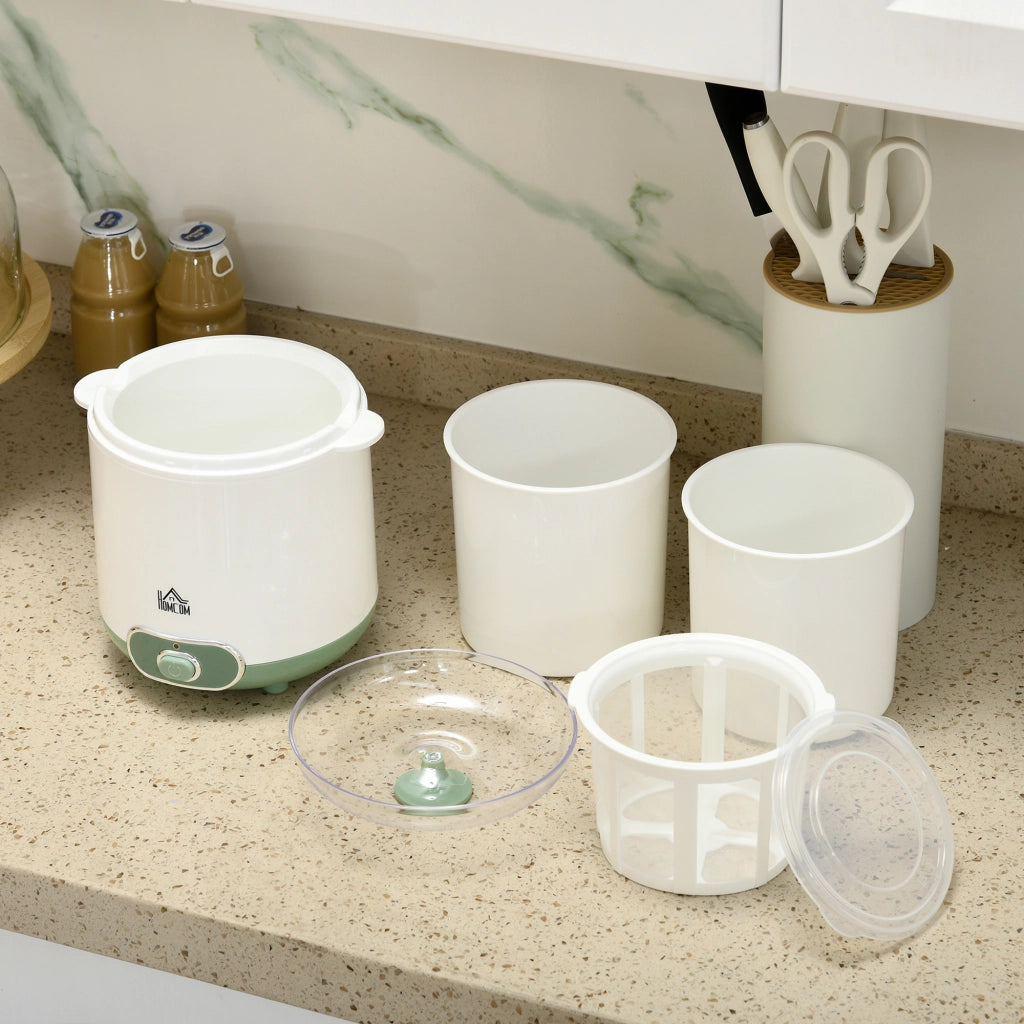Macchina per Yogurt con Filtro ¨C Minimal ¨C 1.5L 19.5x17.5x21.4 cm Bianco