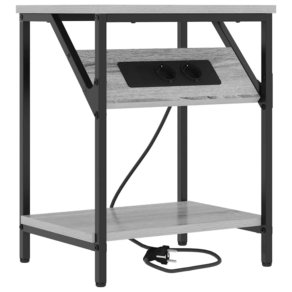 Armadio da Notte Grigio Sonoma 38 x 30 x 48 cm 859586