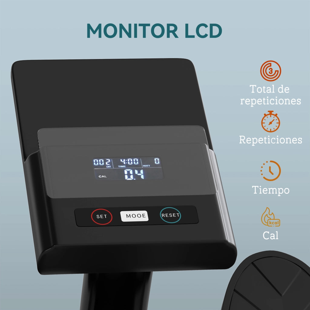 Vogatore Domestico ¨C Minimal ¨C Nero 12 Livelli Resistenza Idraulica LCD