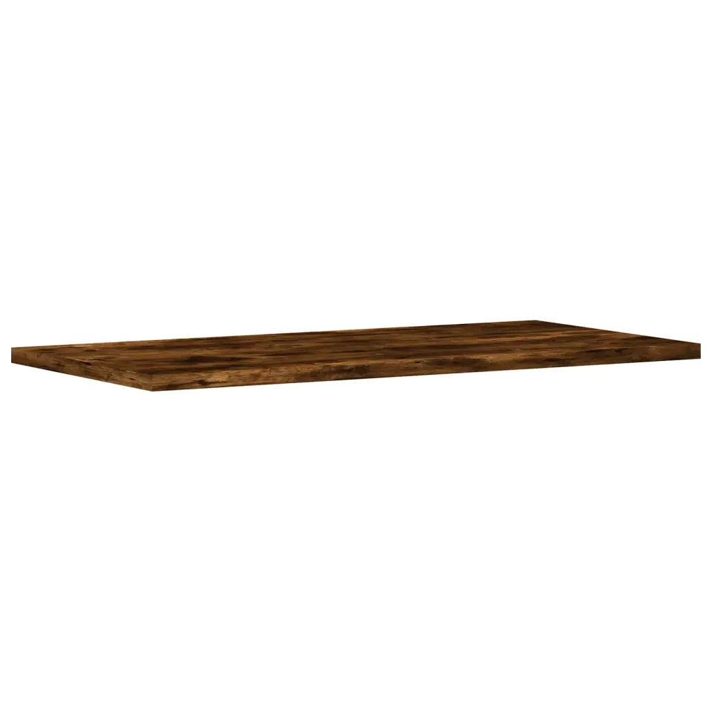 4 pz Mensole Parete | Mensola sospesa Rovere Fumo 60x20x1,5 cm Legno Multistrato