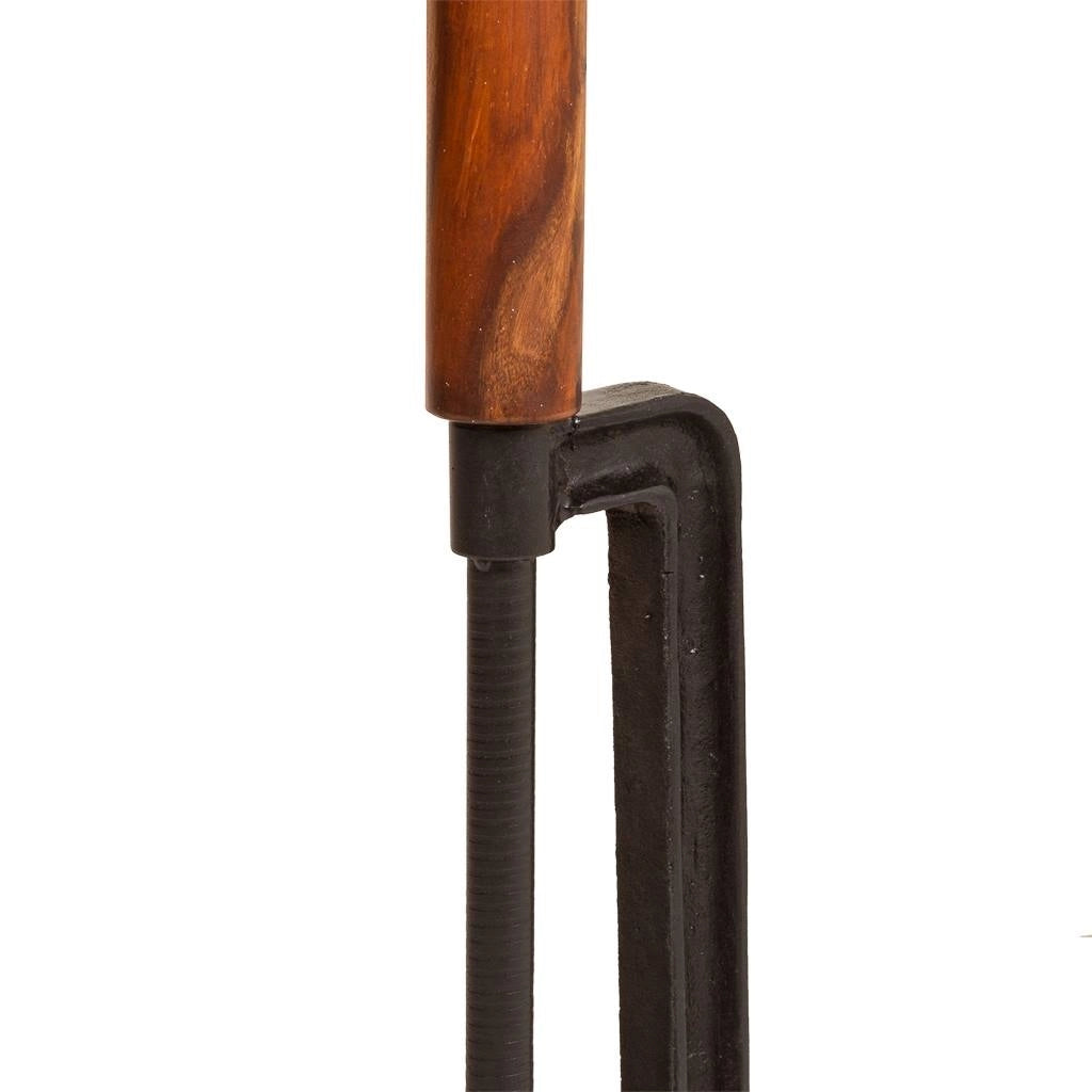 Lampada da terra in legno e metallo 47x47x140h
