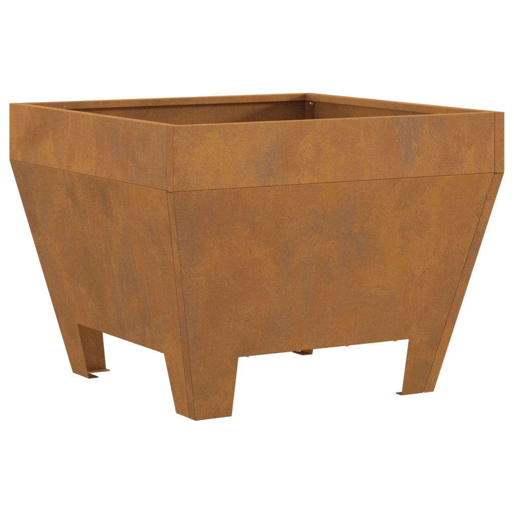 Focolare Quadrato 50x50x30 cm in Acciaio Resistente di