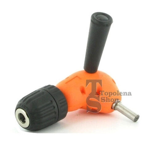 MANDRINO ANGOLO RETTO 90° PER TRAPANO AUTOSERRANTE A T MANIGLIA 3/8" 1-10mm