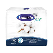 LAURELLA COTONE ULTRA ASSORENTE CON ALI NOTTE RIPIEGATI 10 PZ